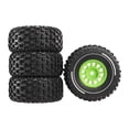 thumbnail image 4 of Bunblic RC Car Tire 4x Convenient Replacement Easy to Use Accessories Toy Car Wheels green, 4 of 8