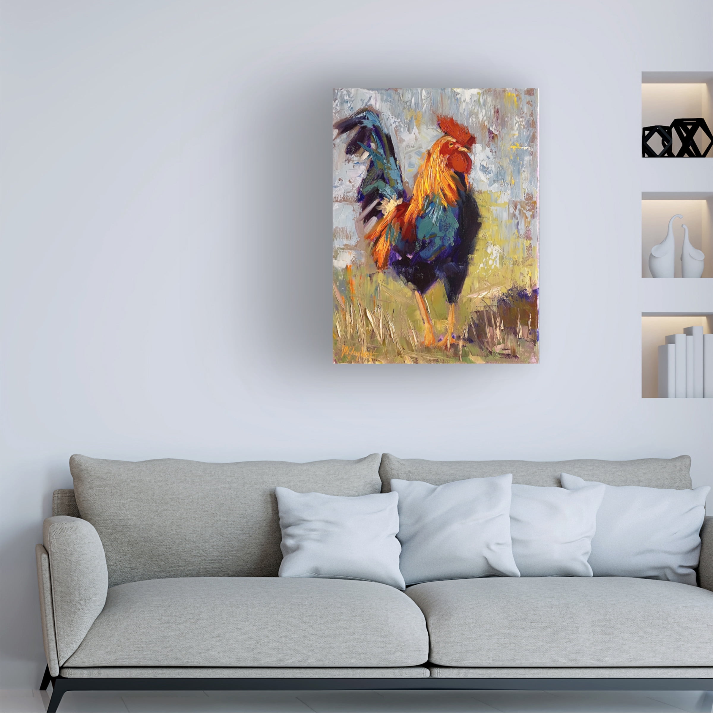 Jennifer Stottle Taylor 'Crow Magnum' Canvas Art
