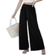 thumbnail image 3 of Pantalones de Mujer con Cintura Elástica, Estilo Informal, Holgados, de Pierna y Bolsillos. Negro XL, 3 of 7