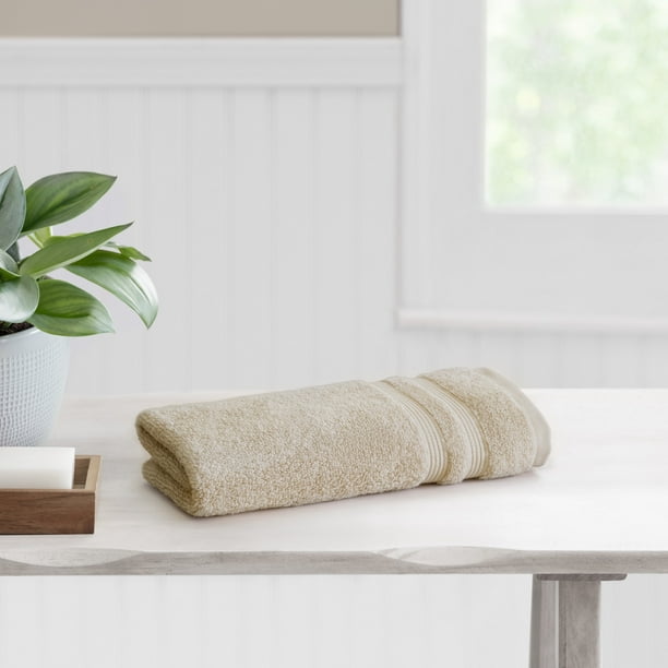 Mainstays Performance Cotton Hand Towel, Super Soft Quick Dry Fade