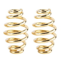 1 Pair 3" Steel Solo Seat Barrel Springs For Chopper Bobber Motorcycle Golden