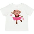 thumbnail image 3 of Inktastic Ballerina Dance Monkey Girls Toddler T-Shirt, 3 of 5