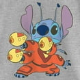 thumbnail image 2 of Girl's Lilo & Stitch Blasters Stitch  Graphic Tee Athletic Heather Medium, 2 of 5