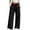 Black, variant on Tqcoqu Women's High Waist Wide Leg Sweatpants,Ruffle Drawstring Solid Casual Long Pants with Pockets