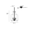 thumbnail image 4 of 22803-MB-Millennium Lighting-Mahannah - 3 Light Pendant-15.5 Inch Tall and 11 Inch Wide-Matte Black Finish, 4 of 7