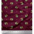 thumbnail image 1 of Soimoi Cotton Duck Fabric Square & Floral Artistic Printed Fabric 1 Yard 56 Inch Wide, 1 of 1