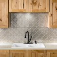 thumbnail image 2 of FASÄDE Monaco Decorative Vinyl Backsplash Panel in Vintage Metal (6X6 Inch Sample), 2 of 5