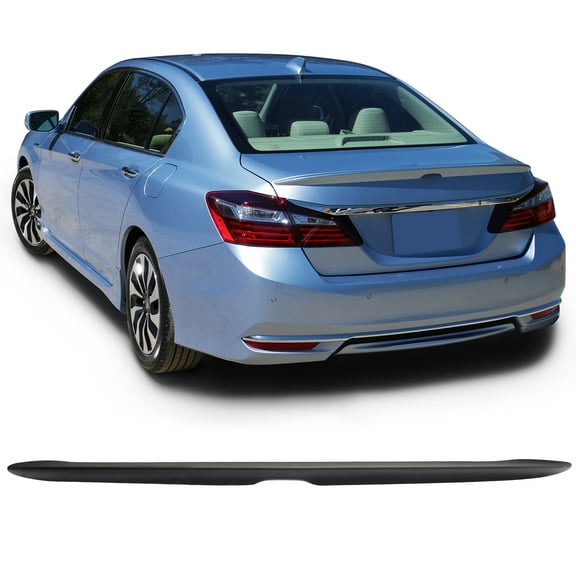 Ikon Motorsports Compatible with 13-17 Honda Accord 4Dr Sedan Factory OE Style Unpainted ABS Rear Trunk Spoiler Wing 2013 2014 2015 2016 2017