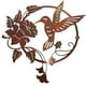 thumbnail image 3 of Pájaro de Metal para Pared, Diseño de Colibrí y Flor, Decoración de Hierro para Exteriores, Acento Vibrante para Sala de Estar, Complemento Elegante para Dormitorio o Jardín, Tamaño 25 X 25 Cm, Acaba, 3 of 3
