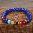 thumbnail image 4 of Kripyery Prayer Bracelet Colors Stitching Artificial Stone Women Men Chakra Bracelets Healing Wrist Chain for Everyday Wear, 4 of 8