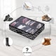 thumbnail image 1 of Muyoka Caja organizadora de almacenamiento de zapatos Caja plegable para contenedores de zapatos Debajo de la cama Bolsa de zapatos con cubierta transparente y 3 asas Total Se adapta a 10 pares de zap Muyoka Hogar, 1 of 7