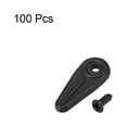 thumbnail image 3 of Frame Turn Button, 3/4" Plastic Indicator Shape w Screws for Hanging Pictures, 100 Pcs (Black), 3 of 3
