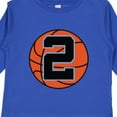 thumbnail image 4 of Inktastic Basketball 2nd Birthday 2 Year Old Boys Long Sleeve Toddler T-Shirt, 4 of 5