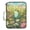Cartoon Frog Sit in Meadow of Flower, variant on Haosy Accordion File Organizer Zipper Binder 500 Sheet 6-Tab Expanding File Folder Multi-Pocket 1.2 Inch 3 Ring Rabbits Cats Tigers Dogs