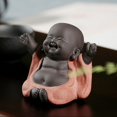thumbnail image 3 of Linda estatua de Monch Buddha, Cute Little Buddha, Monk Buddha St, 3 of 5