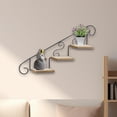 thumbnail image 4 of jinwen Support pour Plantes Rétro Étagère Décorative d'Escalier pour Salon Extérieur Balcon vers le Haut, 4 of 6