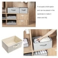 thumbnail image 4 of Injueey Cubo de almacenamiento de ropa, cesta de gran capacidad, cajón, cajas de organización, multifuncional para artículos diversos, Almacenamiento y organización del hogar Beige, 40*28*20 (23L) 23L, 4 of 6