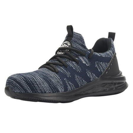 

Couple Fahion Fly Woven Safety Shoes Anti-Smashing Anti-Piercing Work Shoes