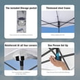 thumbnail image 6 of Alpha Joy 10x10ft Pop-up Canopy Instant Outdoor Canopy Tent Portable Straight Leg Shelter with Roller Bag for Outside, White, 6 of 9