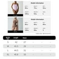 thumbnail image 3 of NMMUED Spaghetti Strap Jumpsuit Square Neck Short Romper Cami Bodysuit One Piece Lace Trim Shapewear for Women Khaki L, 3 of 7