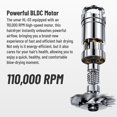 thumbnail image 4 of New Super Hair Dryer for hair BLDC Motor 220V 1500W High Power Blow Dryer Styling Tool Professional HairDryer Ionic Hairdryers, 4 of 5