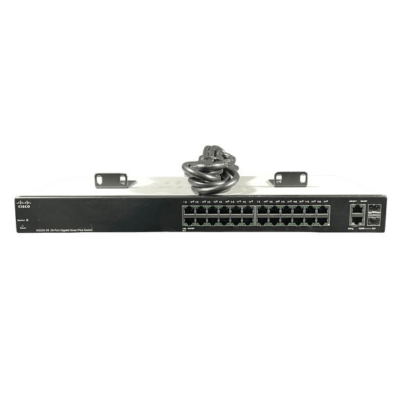 Restored Cisco SG220-26P-K9 26 Ports Gigabit PoE Smart Switch (Refurbished)
