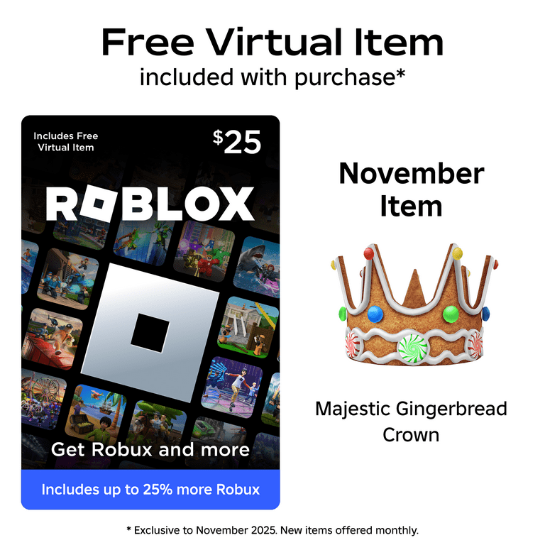 Roblox $25 eGift Card [Digital] Exclusive Virtual Item