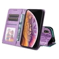 thumbnail image 4 of Funda tipo cartera GANGXUN para iPhone X/Xs , diseño girasol, cuero PU, soporte, cierre magnético, tarjetero, 4 of 5