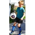 thumbnail image 4 of Kids Soccer Shin Guards with Adjustable Straps Ages 4-7. Blue, 4 of 6