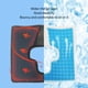 thumbnail image 2 of Cojín de espuma viscoelástica de gel, cojín de asiento de coxis de espuma con apertura en forma de T, tecnología de vanguardia, 2 of 8