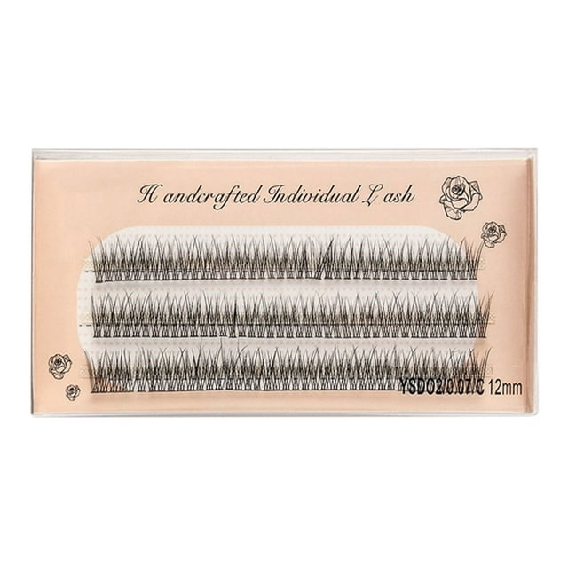 Pestañas postizas, pestañas personales, 100 mechones, kit de extensión de pestañas naturales DIY, 8/10/12 mm, rizo C, mechones de 0,07 mm de grosor