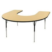 ECR4KIDS 60 x 66 in. Horseshoe Adjustable Activity Table