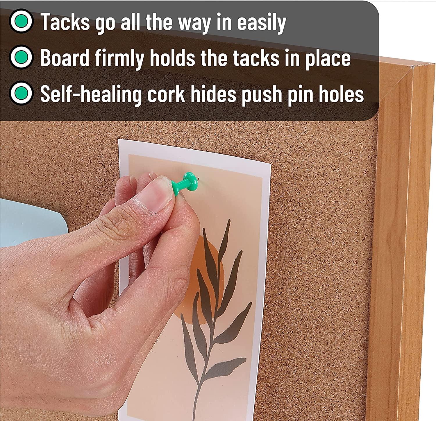 - Cork Notice Board, 36 X 24 Inches, Bulletin Board for Walls, Pin Boards, Framed Corkboard, Decorative Hanging Perfect Office & Home Decor