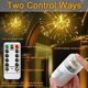 thumbnail image 3 of Guirnalda de luces de fuegos artificiales de 2 piezas, 180 LED, funciona con pilas, decorativa, impermeable, con control remoto, 8 modos para decoración navideña de jardín, luz cálida., 3 of 5