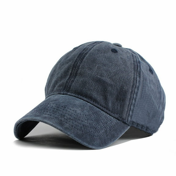 CHEGUTA Womens Baseball Caps Classic Style Cap All Cotton Made Adjustable Men Women Low Hat Solid Color Hats Navy