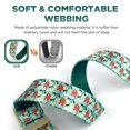 thumbnail image 3 of Rychif Cute Dog Collar, Cyan Flower Pattern, Soft Nylon Pet Collars for Small Medium Large Dogs, S, 3 of 6