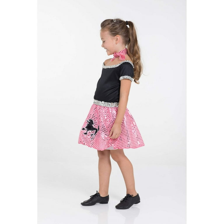 Rock and Roll Sequin Dress Turquoise Poodle Girl Costume Rock and Roll Sequin Dress Turquoise Poodle Girl Costume
