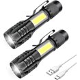 thumbnail image 1 of 2-pack rechargeable LED flashlights, powerful, professional, 1 of 3