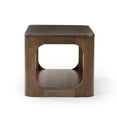 thumbnail image 5 of Plank+Beam Solid Wood 40" Modern Rectangular Coffee Table with Storage Shelf, Walnut, 5 of 10