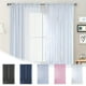 thumbnail image 1 of Xihbxyly Cortinas de Color Liso, Tela Translúcida Suave, Diseño de Varillas Sencillas, Filtrado de Luz, Uso Versátil En Sala de Estar, Dormitorio y Balcón, Fácil Instalación, Tamaño 100 X 130 Cm, 1 of 6