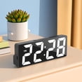 thumbnail image 4 of TIMIFIS Straightening and Curling Iron Simples Display Alarm Clock Student Wake Up Alarm Clock Electronic Clock White Backlight Perpetual Calendar Alarm Clock Apartment Essentials, 4 of 8