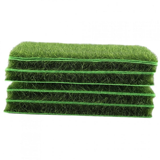 Césped Sintético 10 PCS Alfombra De Césped Artificial Césped Jardín Micro