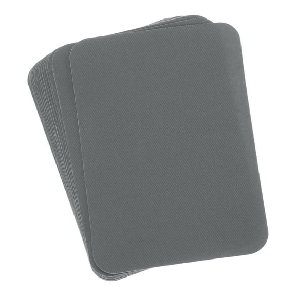 Uxcell 16Pcs Iron-on Patches for Clothing Fabric Repair Patches Iron-On 4.1"x3" for Clothes(Dark Gray)