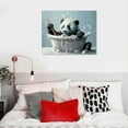 thumbnail image 5 of Nawypu  Cute Baby Panda Bear in The Bathtub Humor Funny Animal Poster On Toilet Kids Bathroom Poster Canvas 90s Wall Art Room Aesthetic Posters, 5 of 6