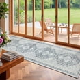 thumbnail image 4 of ARJINCUTE Boho Vintage Distressed Long Runner Rug Gray 2'x10', Soft Machine Washable Foldable Non-Slip Carpet for Hallway Kitchen Entryway Living Room Bedroom, 4 of 9