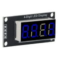 thumbnail image 2 of 4 Digit Tube, LED Segment Display Module 0.36in 2 Pin I O With Pin Header For DIY, 2 of 8