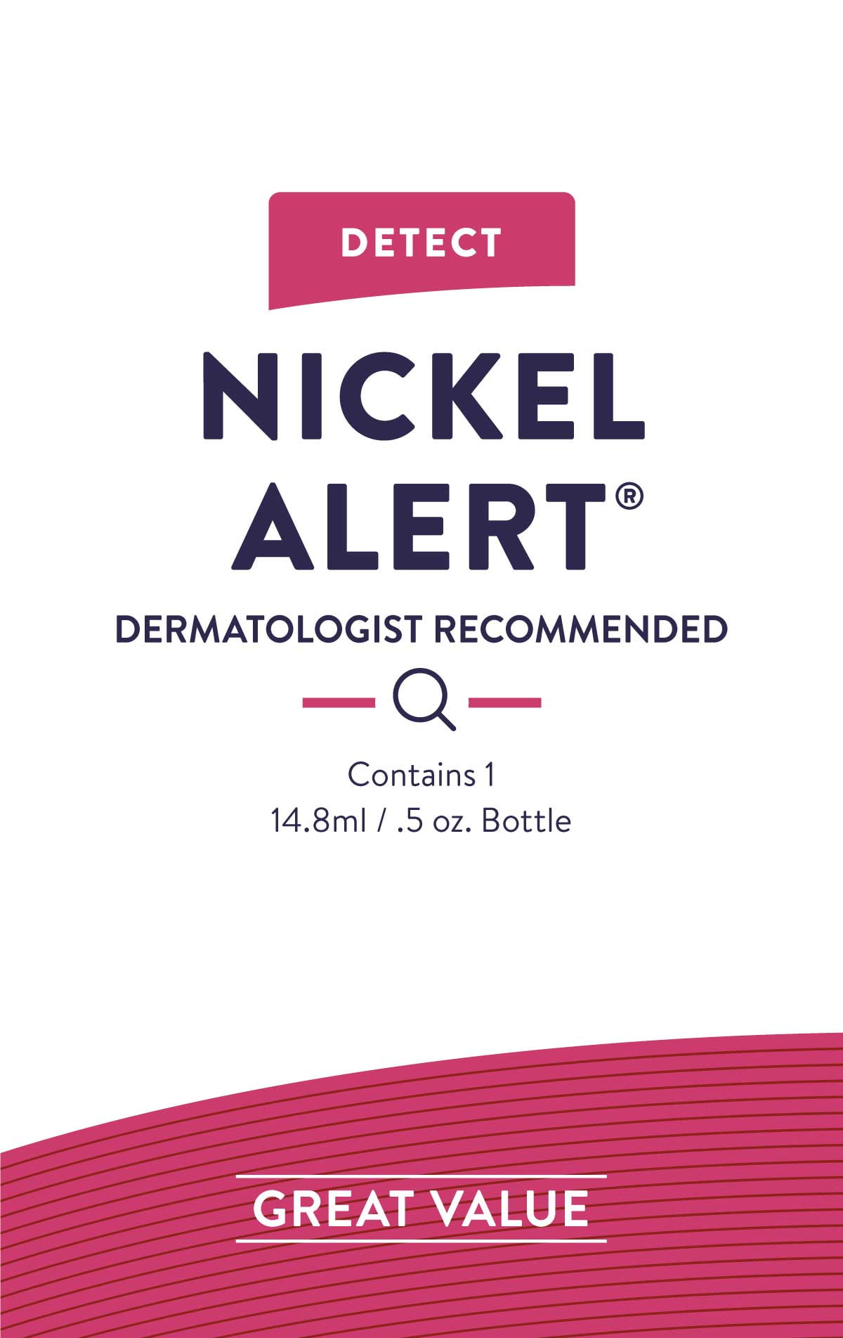 Nickel Alert (1 bottle, 0.5oz) - Fast Easy Test Jewelry and Metals Dermatologist