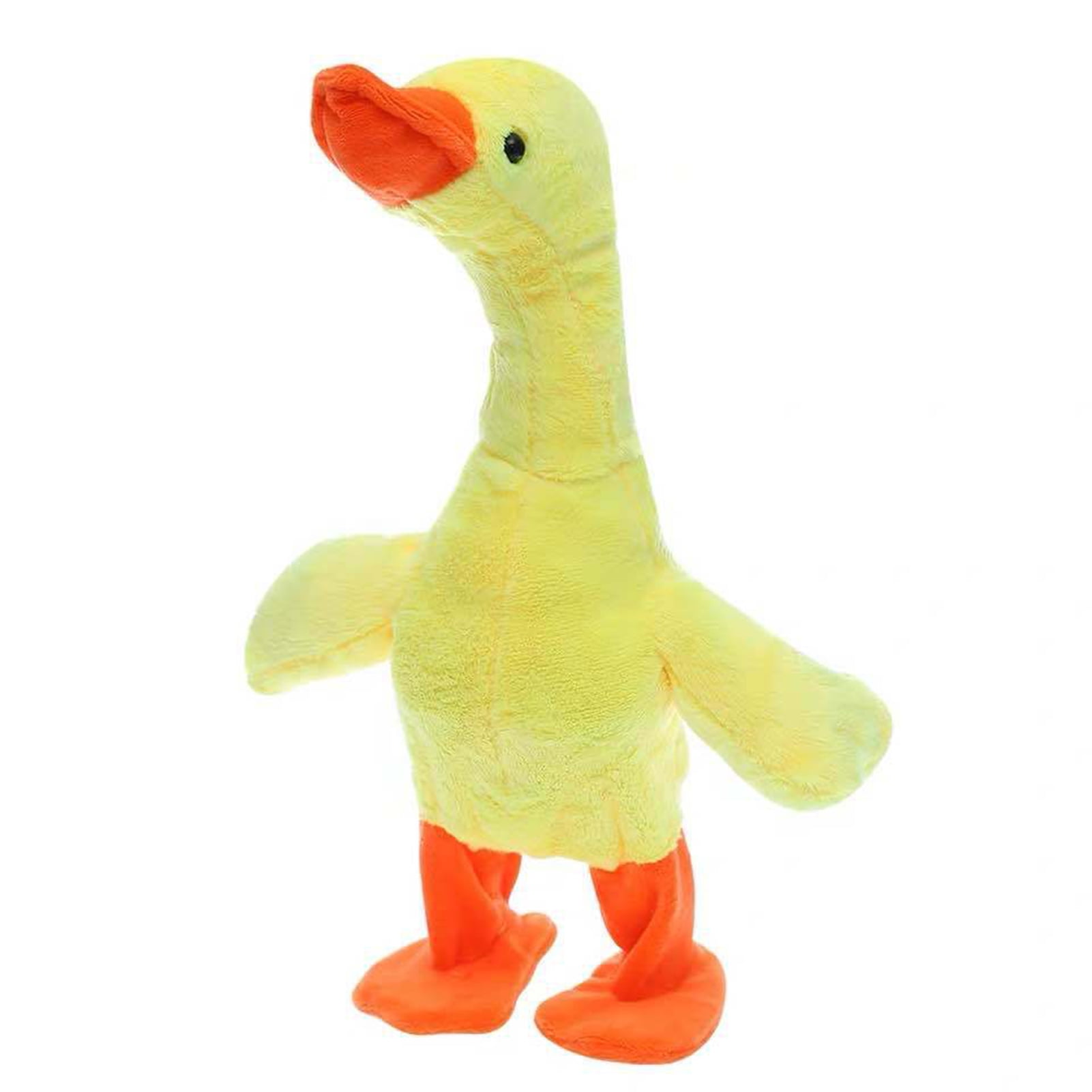 2 x Small Walking Plush Duck Toy Battery-Powered Stuffed Animal w/Sound 
