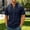 Navy, variant on Josdec Men's Lace-Up V-Neck Short Sleeve T-Shirt Casual Stand Collar Fashion Tops for Summer Outing Daily Wear, Sizes S-XXL
