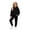O10-Black, variant on Ulitacool Girl's Outfits Round Neck Solid Color Long Sleeve Tracksuit Hoodie Pants Classic Toddler Clothing 4-5 Years Black